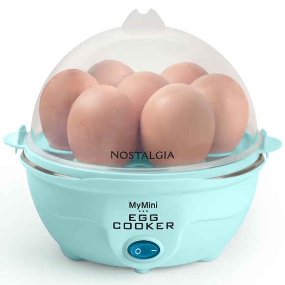 Nostalgia Kitchen Mymini 7 Egg Rapid Cooker Teal Color Can Boil